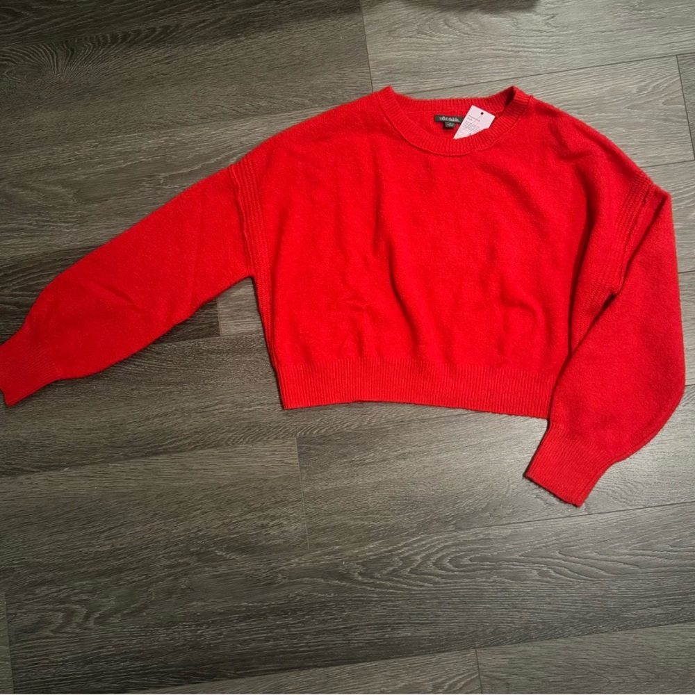 Wild Fable Red Cropped Sweater